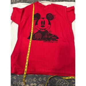Disney Parks Authentic Original Mens XL Mickey Icons Red Shirt NWOT
